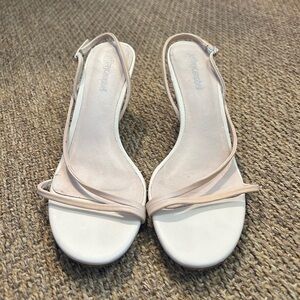 Jeffrey Campbell Cream Strappy Sandals